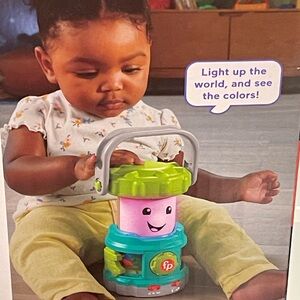 Musical Lantern Toy Green & Blue Teaches Colors, Counting, Animal Sounds - NIP -